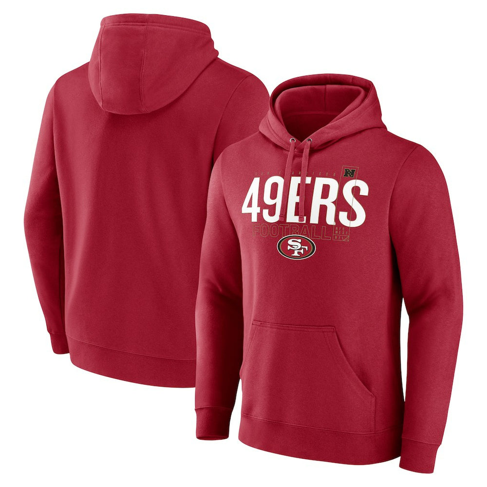 San Francisco 49ers Pylon Outline Pullover Hoodie Scarlet