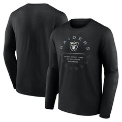 Las Vegas Raiders Stat Sheet Long Sleeve T-Shirt Black