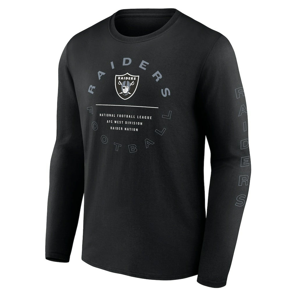 Las Vegas Raiders Stat Sheet Long Sleeve T-Shirt Black