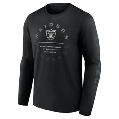 Las Vegas Raiders Stat Sheet Long Sleeve T-Shirt Black