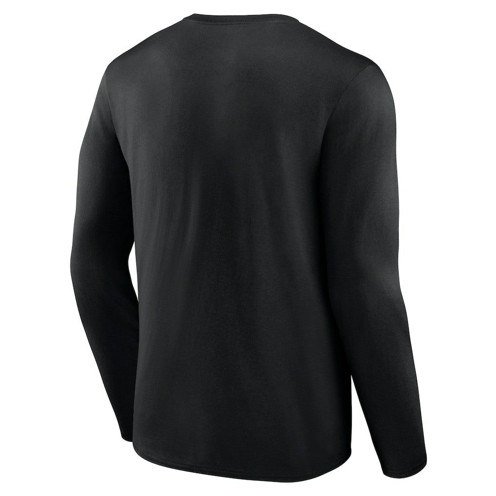 Las Vegas Raiders Stat Sheet Long Sleeve T-Shirt Black