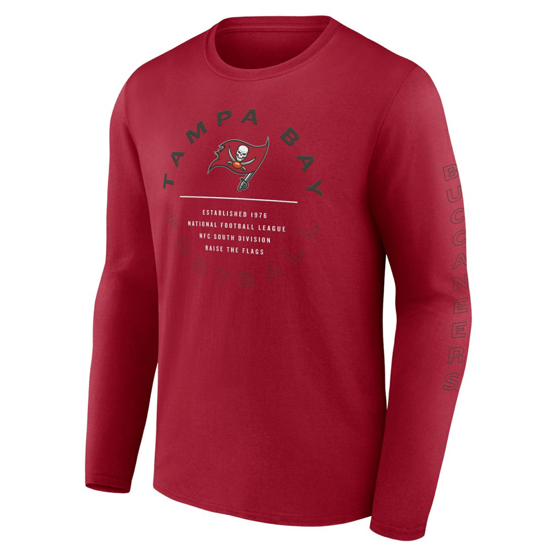 Tampa Bay Buccaneers Stat Sheet Long Sleeve T-Shirt Red