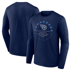 Tennessee Titans Stat Sheet Long Sleeve T-Shirt Navy