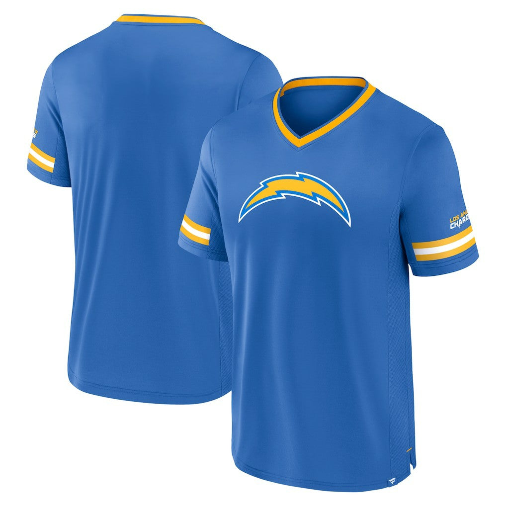 Los Angeles Chargers Stripe Stacking T-Shirt Powder Blue