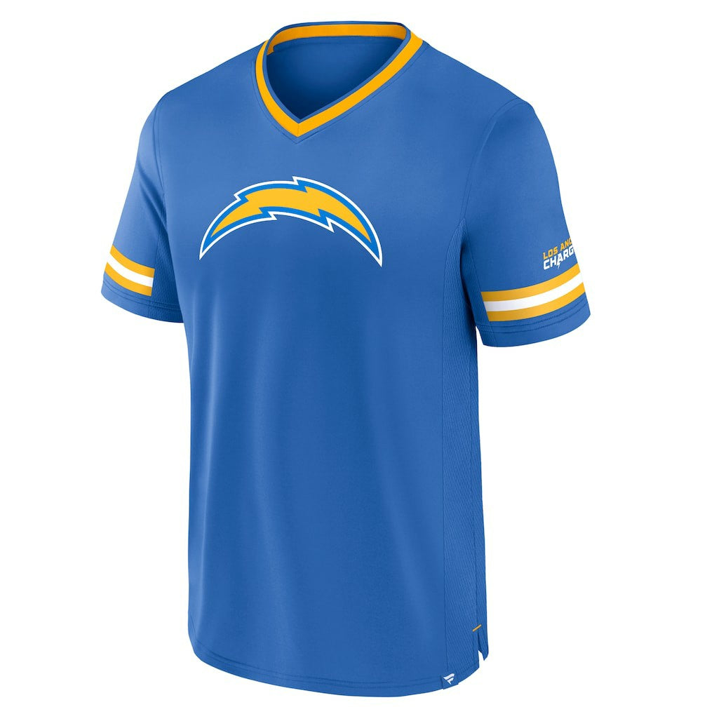 Los Angeles Chargers Stripe Stacking T-Shirt Powder Blue