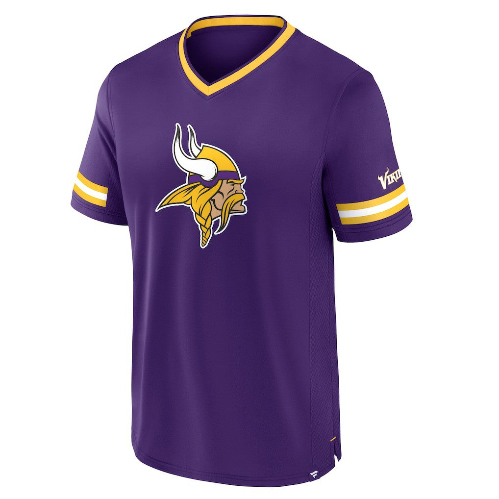Minnesota Vikings Stripe Stacking T-Shirt Purple