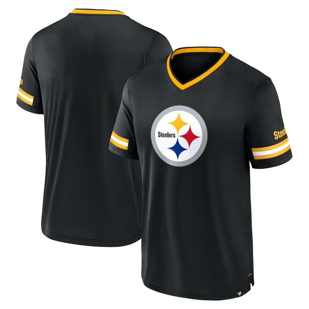 Pittsburgh Steelers Stripe Stacking T-Shirt Black