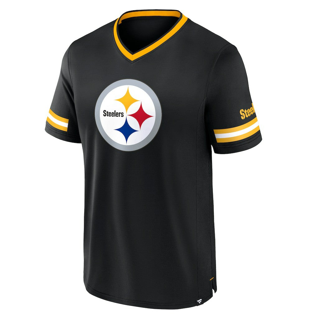 Pittsburgh Steelers Stripe Stacking T-Shirt Black