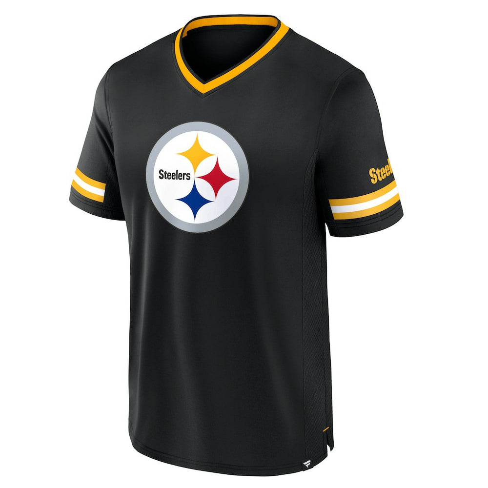 Pittsburgh Steelers Stripe Stacking T-Shirt Black
