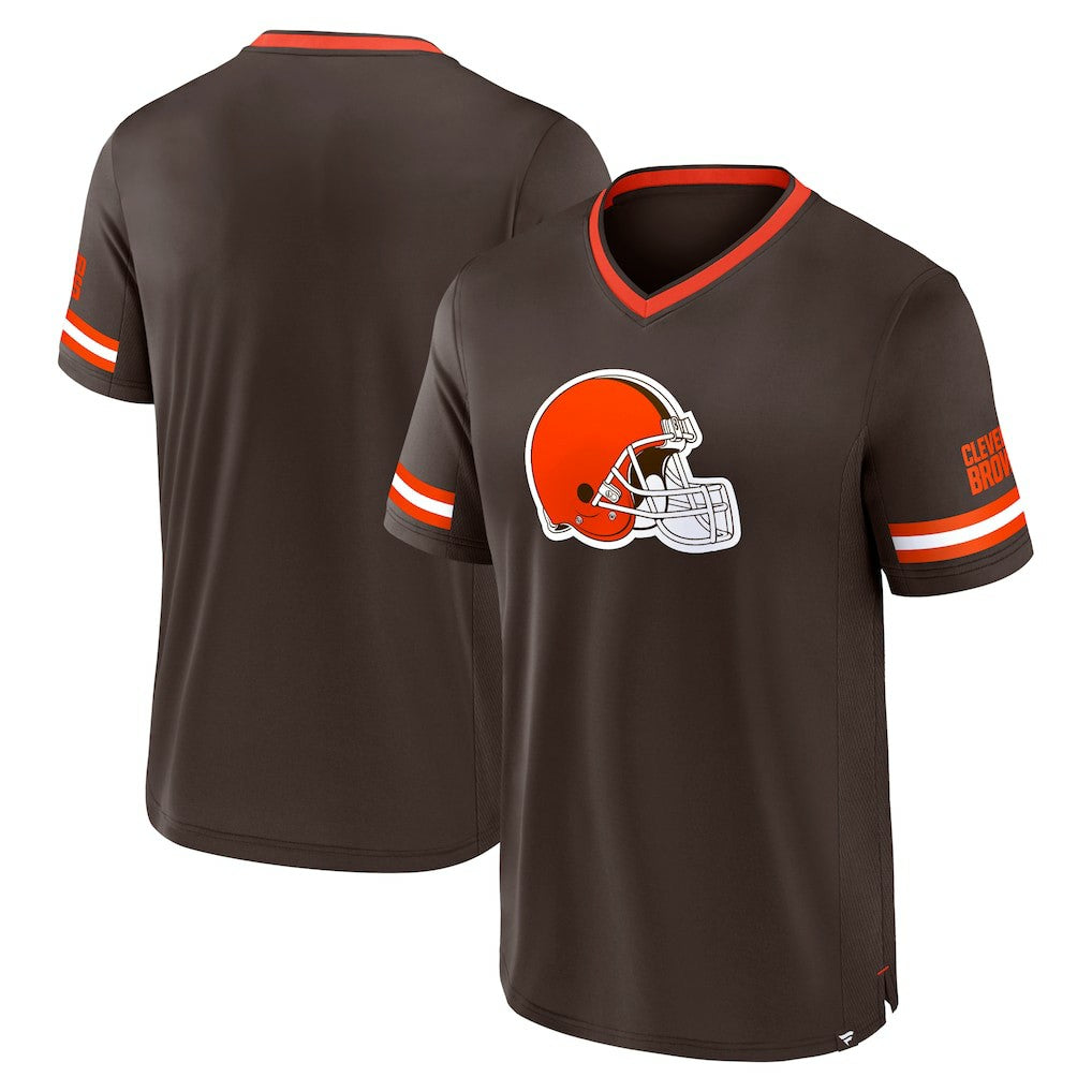 Cleveland Browns Stripe Stacking T-Shirt Brown