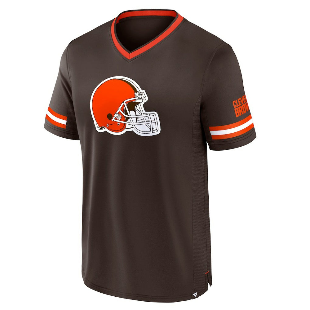 Cleveland Browns Stripe Stacking T-Shirt Brown