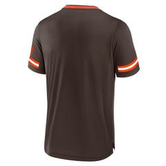 Cleveland Browns Stripe Stacking T-Shirt Brown