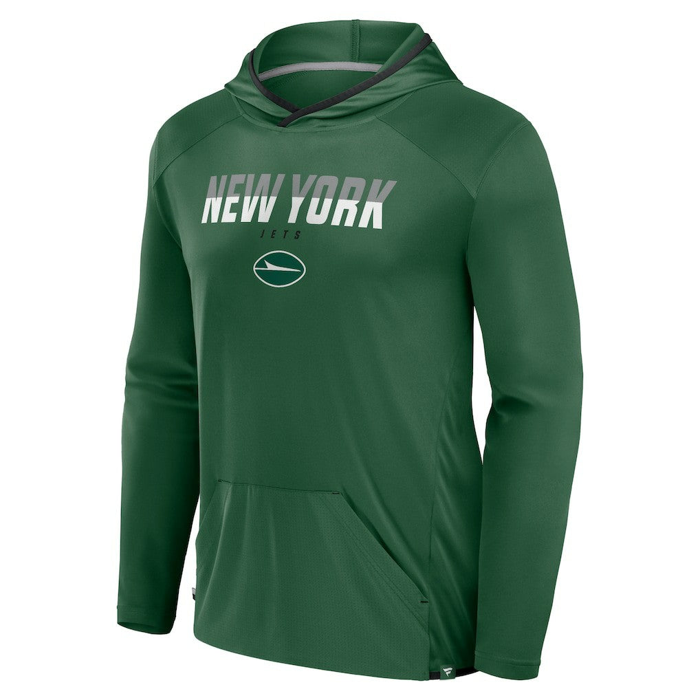 New York Jets Transitional Defender Hoodie Long Sleeve T-Shirt Green