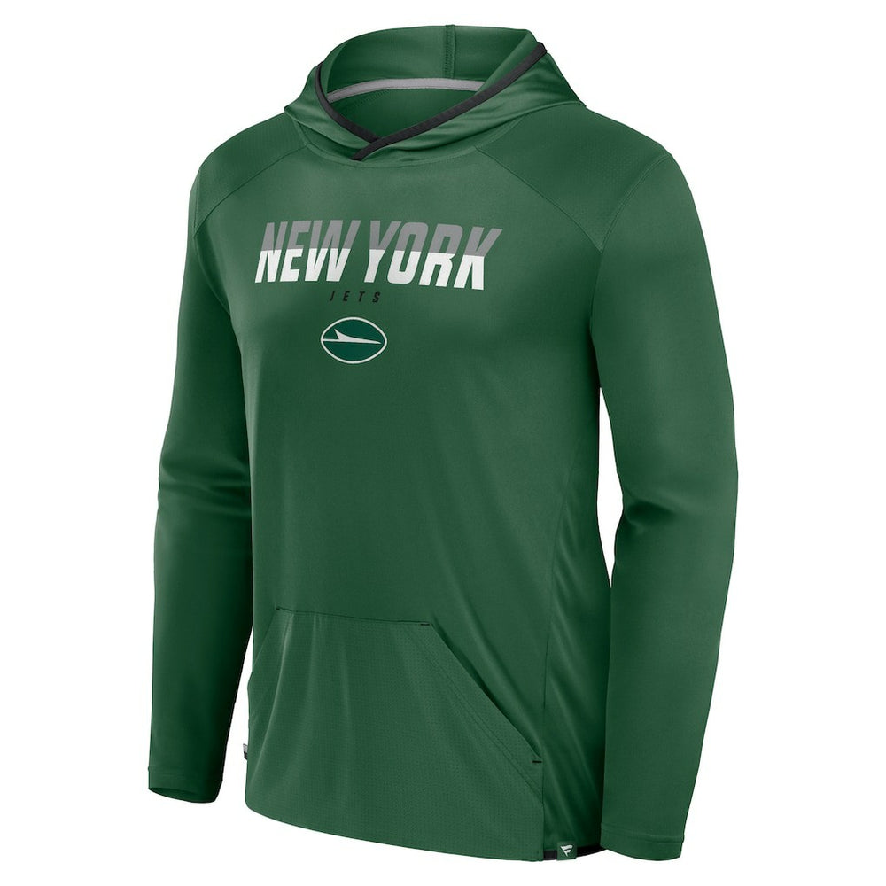 New York Jets Transitional Defender Hoodie Long Sleeve T-Shirt Green
