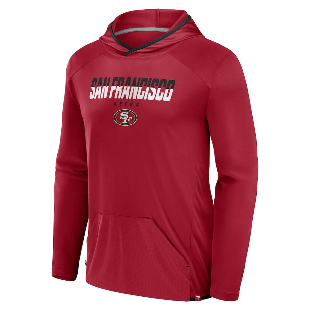San Francisco 49ers Transitional Defender Hoodie Long Sleeve T-Shirt Scarlet