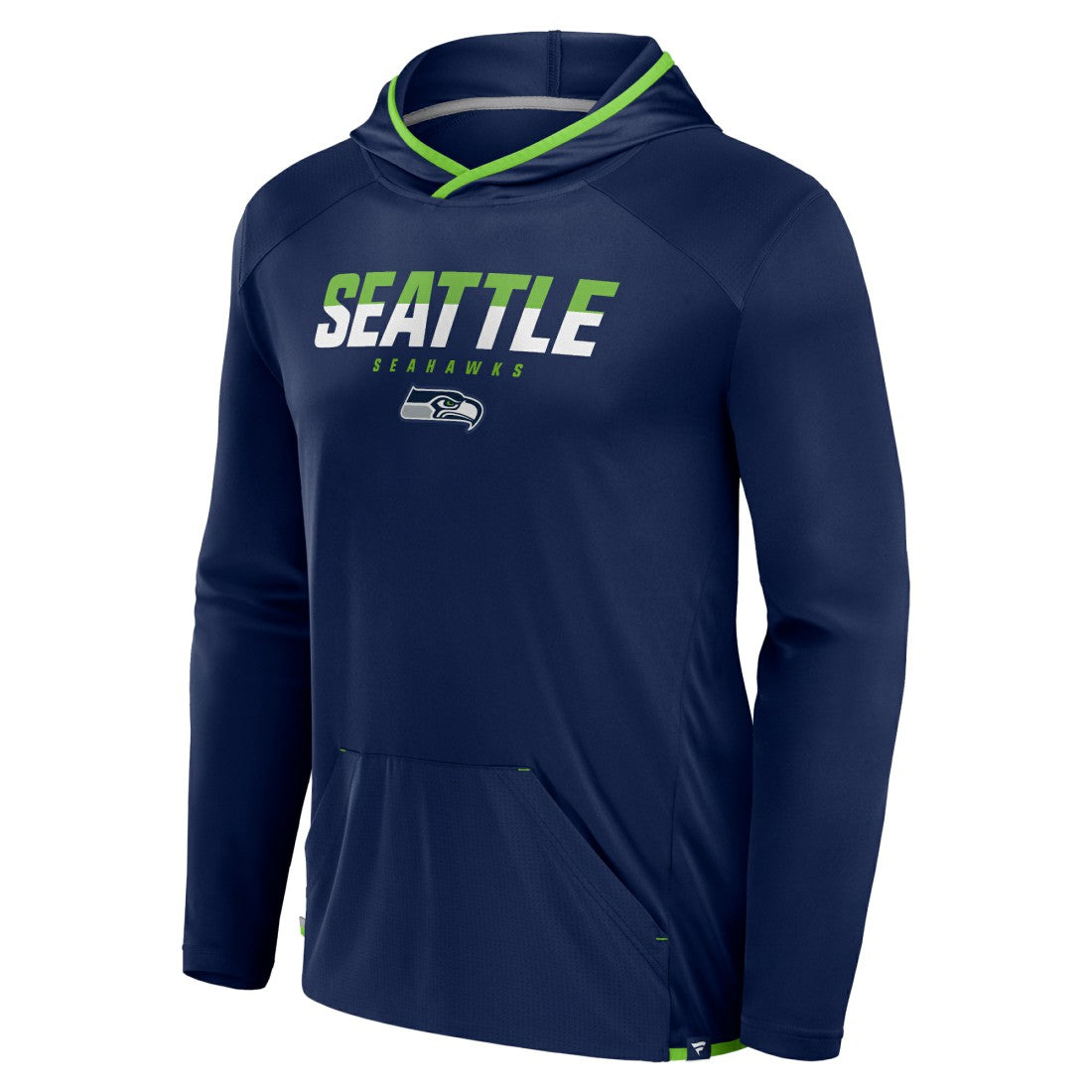 Seattle Seahawks Transitional Defender Hoodie Long Sleeve T-Shirt College Navy