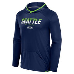 Seattle Seahawks Transitional Defender Hoodie Long Sleeve T-Shirt College Navy