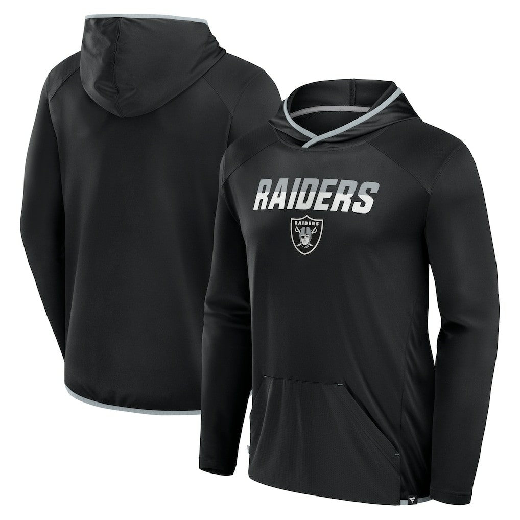 Las Vegas Raiders Transitional Defender Hoodie Long Sleeve T-Shirt Black