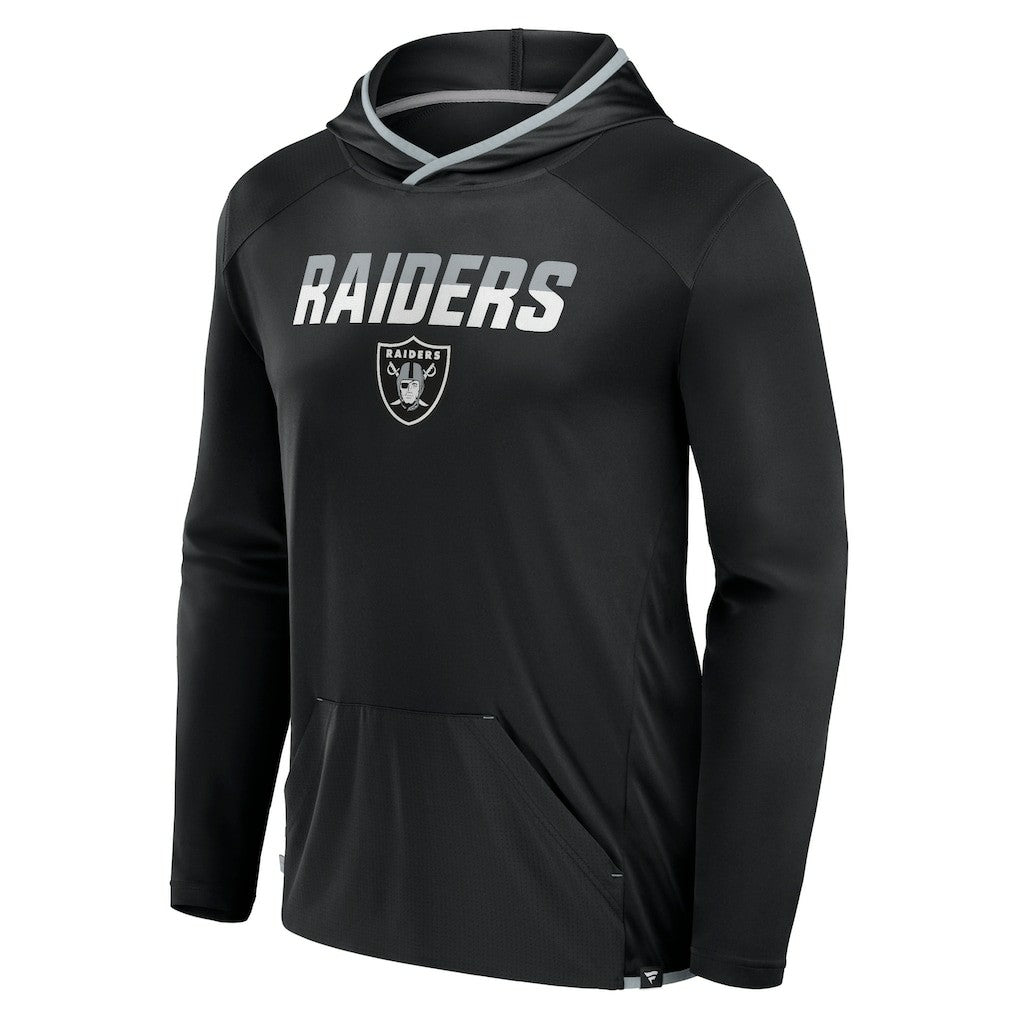 Las Vegas Raiders Transitional Defender Hoodie Long Sleeve T-Shirt Black
