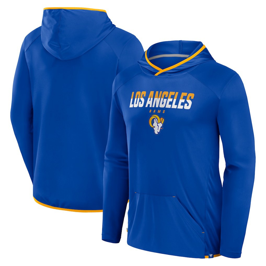 Los Angeles Rams Transitional Defender Hoodie Long Sleeve T-Shirt Royal