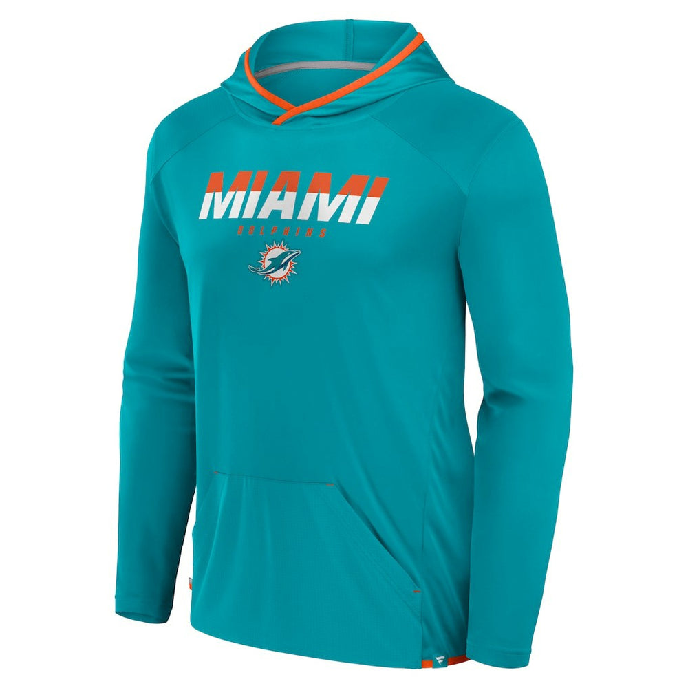 Miami Dolphins Transitional Defender Hoodie Long Sleeve T-Shirt Aqua