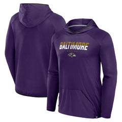 Baltimore Ravens Transitional Defender Hoodie Long Sleeve T-Shirt Purple