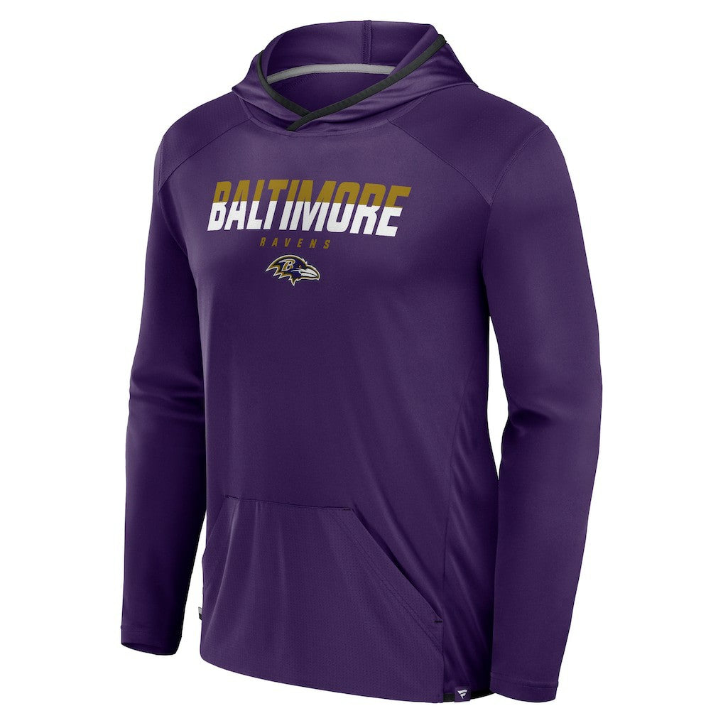 Baltimore Ravens Transitional Defender Hoodie Long Sleeve T-Shirt Purple