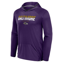 Baltimore Ravens Transitional Defender Hoodie Long Sleeve T-Shirt Purple