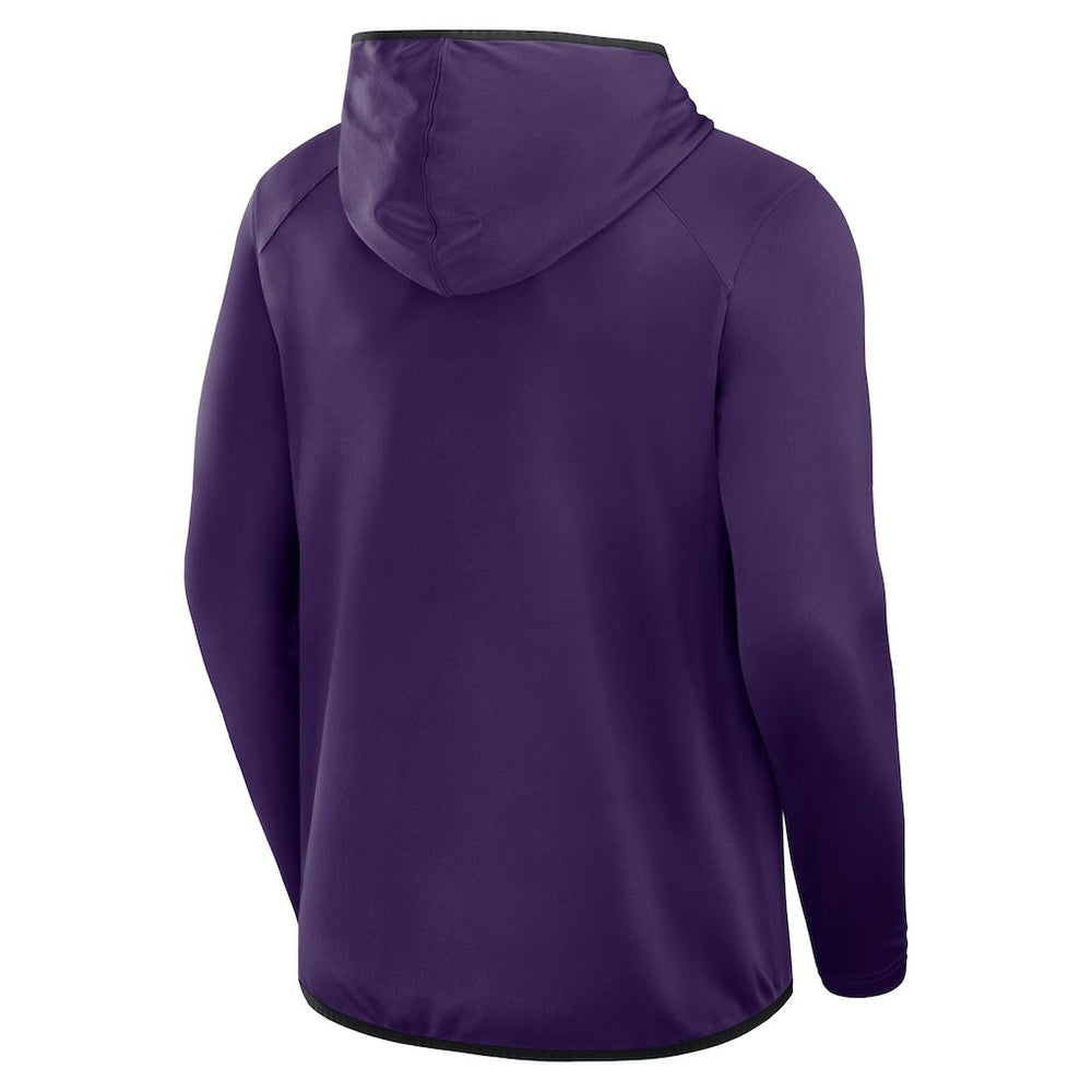 Baltimore Ravens Transitional Defender Hoodie Long Sleeve T-Shirt Purple