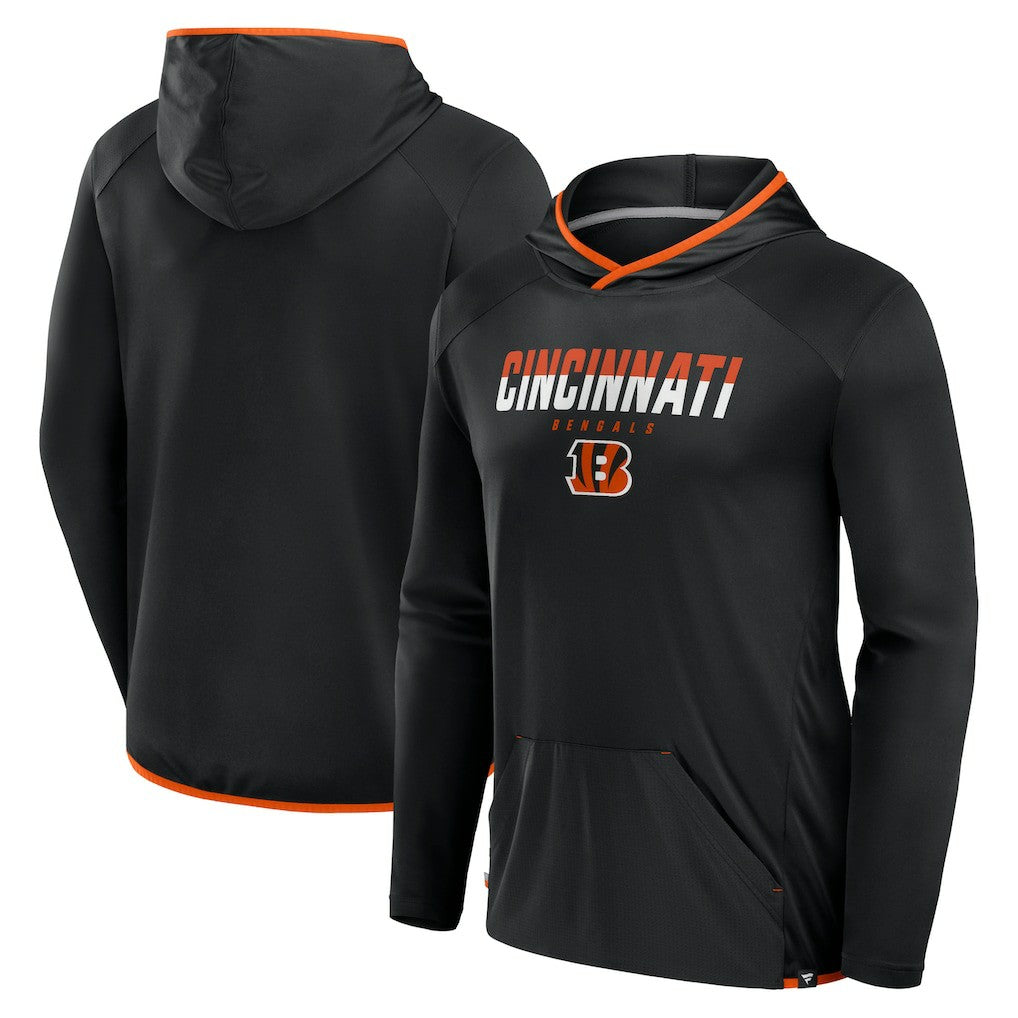 Cincinnati Bengals Transitional Defender Hoodie Long Sleeve T-Shirt Black