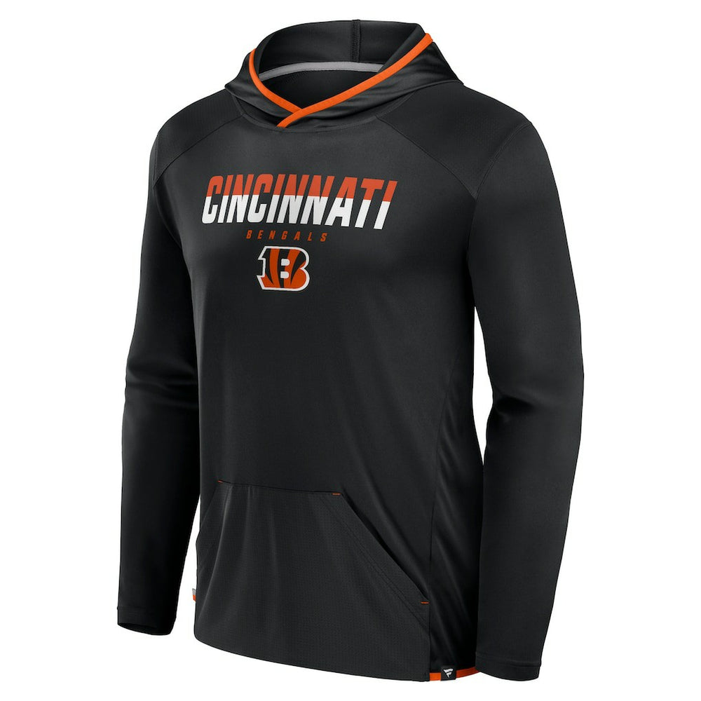 Cincinnati Bengals Transitional Defender Hoodie Long Sleeve T-Shirt Black
