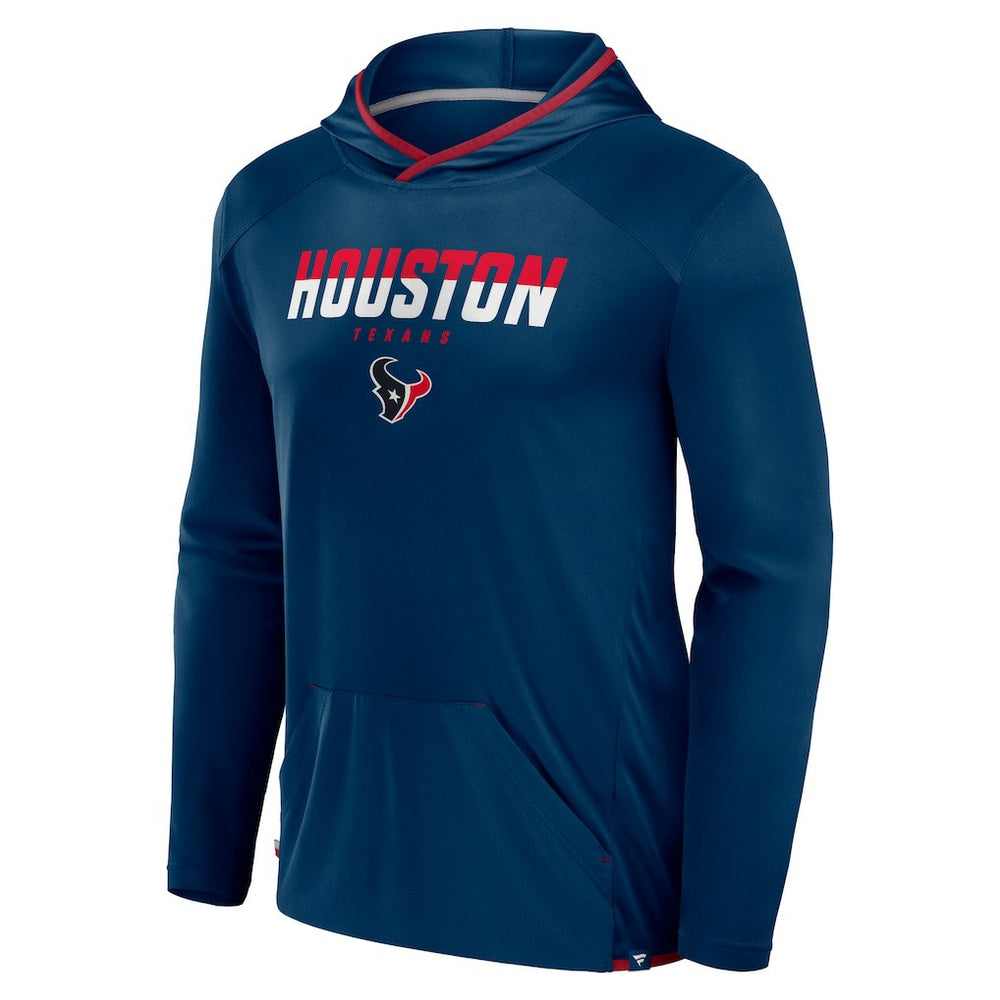 Houston Texans Transitional Defender Hoodie Long Sleeve T-Shirt Navy