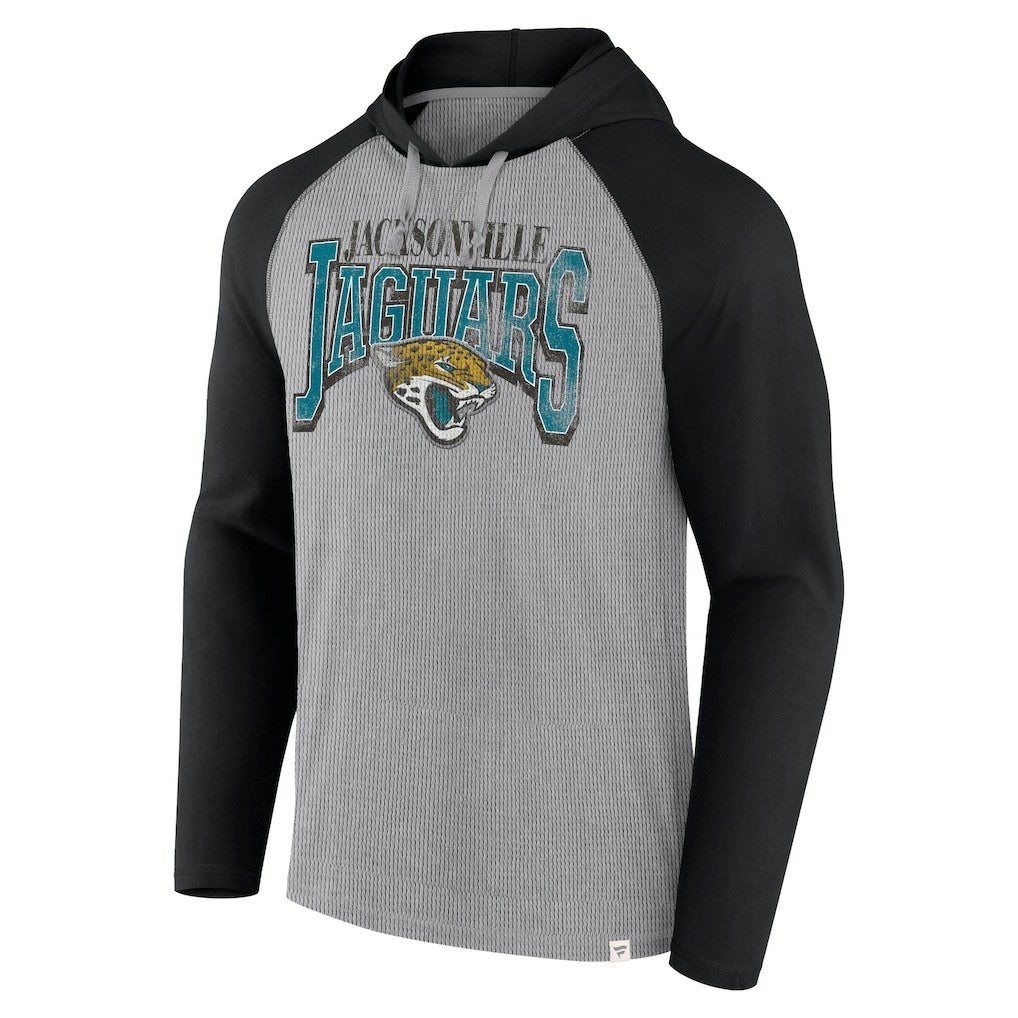 Jacksonville Jaguars Under Center Long Sleeve Hoodie T-Shirt Gray/Black