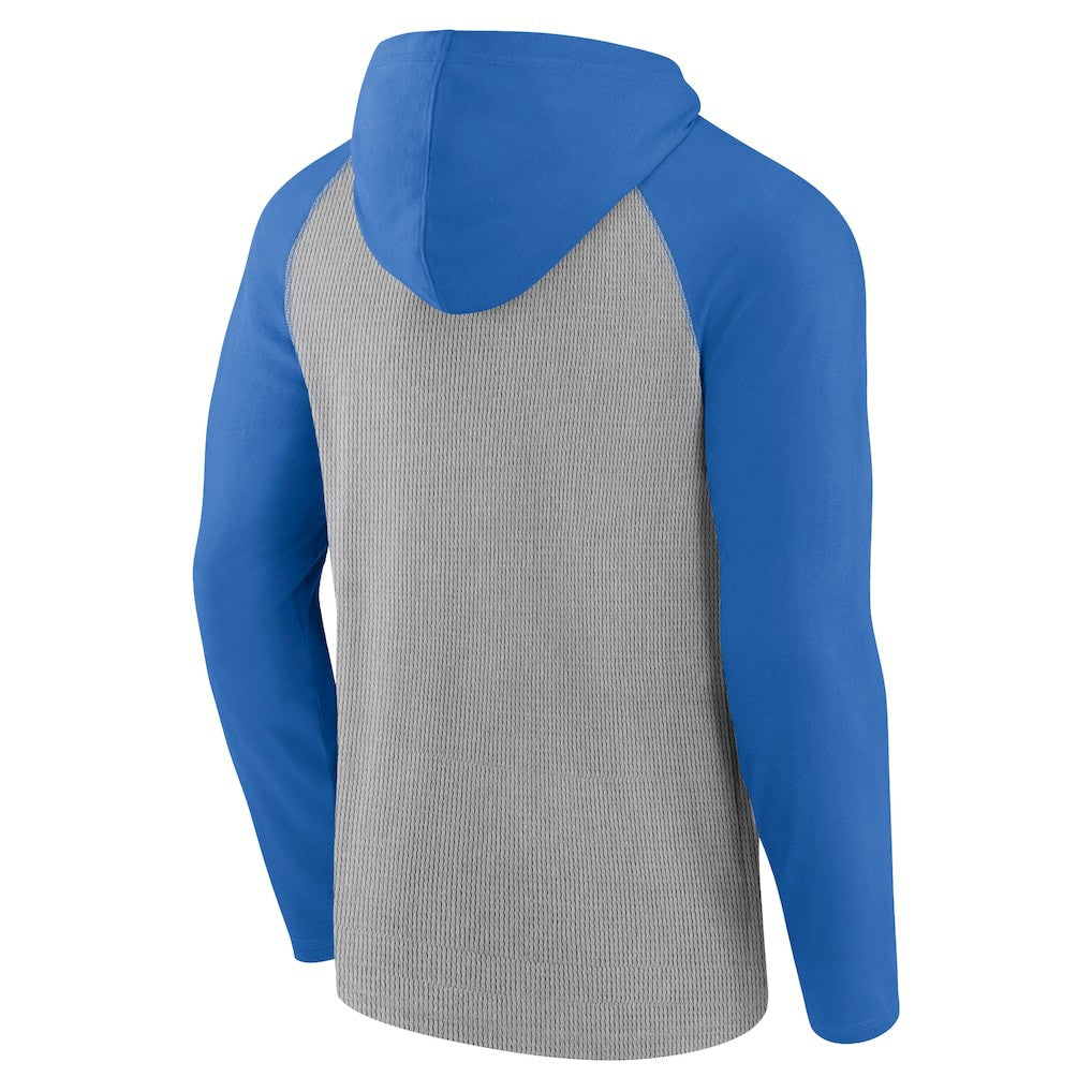 Los Angeles Chargers Under Center Long Sleeve Hoodie T-Shirt Gray/Powder Blue