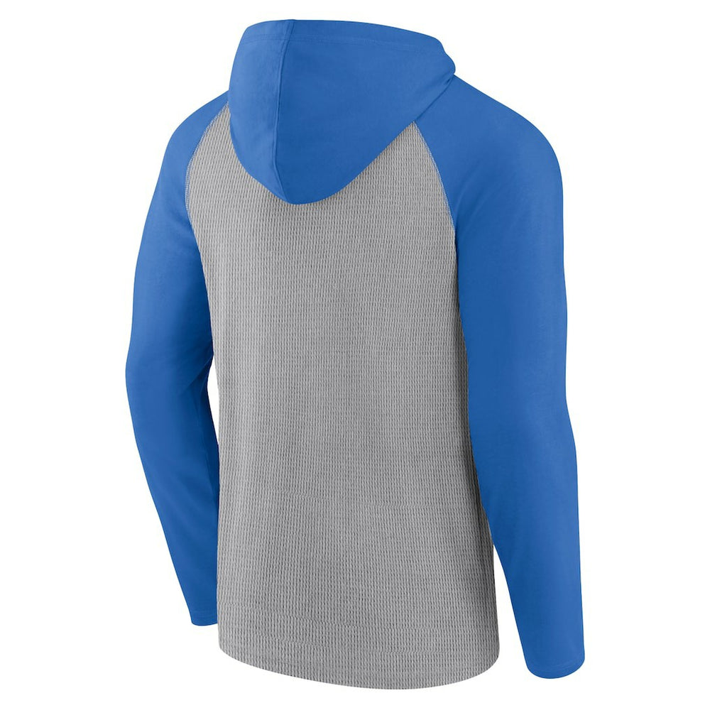 Los Angeles Chargers Under Center Long Sleeve Hoodie T-Shirt Gray/Powder Blue