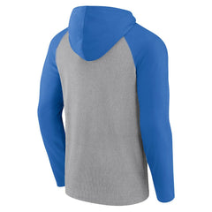 Los Angeles Chargers Under Center Long Sleeve Hoodie T-Shirt Gray/Powder Blue