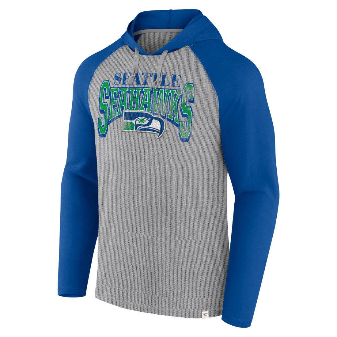 Seattle Seahawks Under Center Long Sleeve Hoodie T-Shirt Gray/Royal