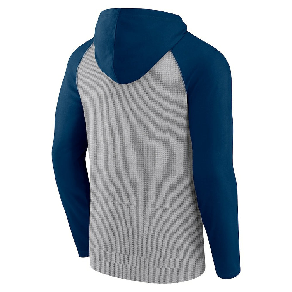 Chicago Bears Under Center Long Sleeve Hoodie T-Shirt Gray/Navy