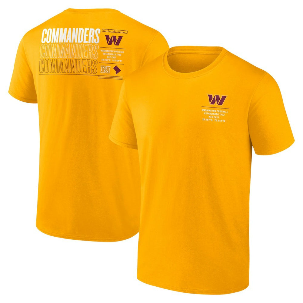 Washington Commanders Repeat Stats T-Shirt Gold