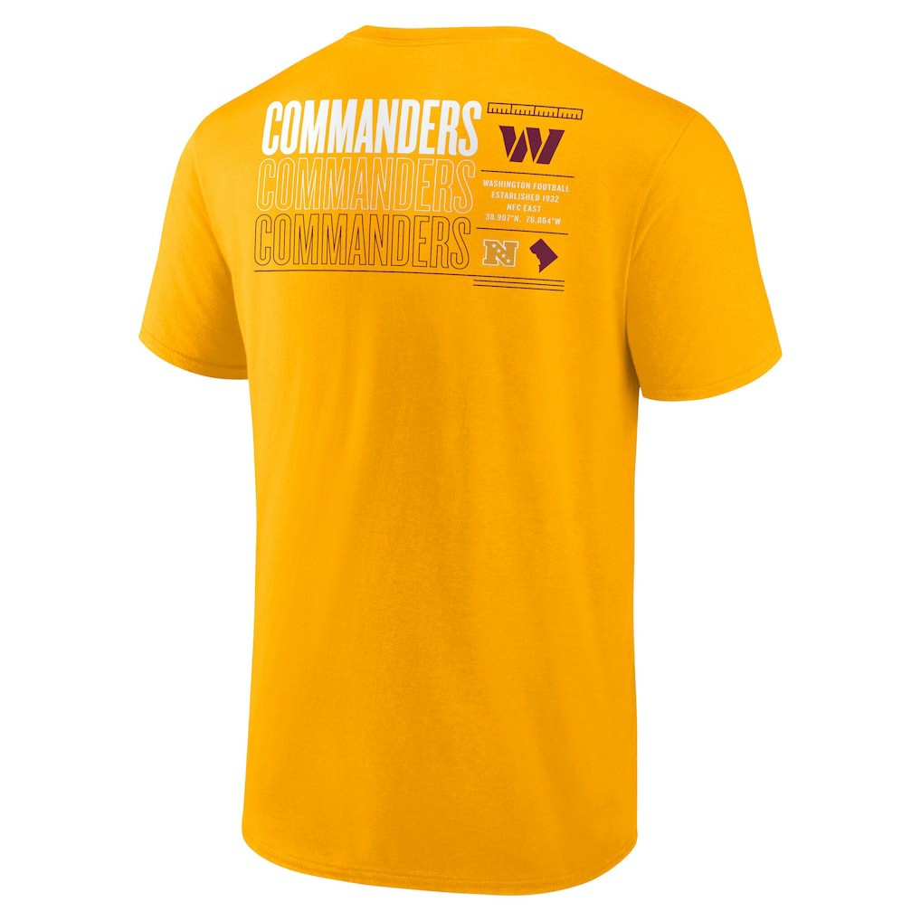 Washington Commanders Repeat Stats T-Shirt Gold