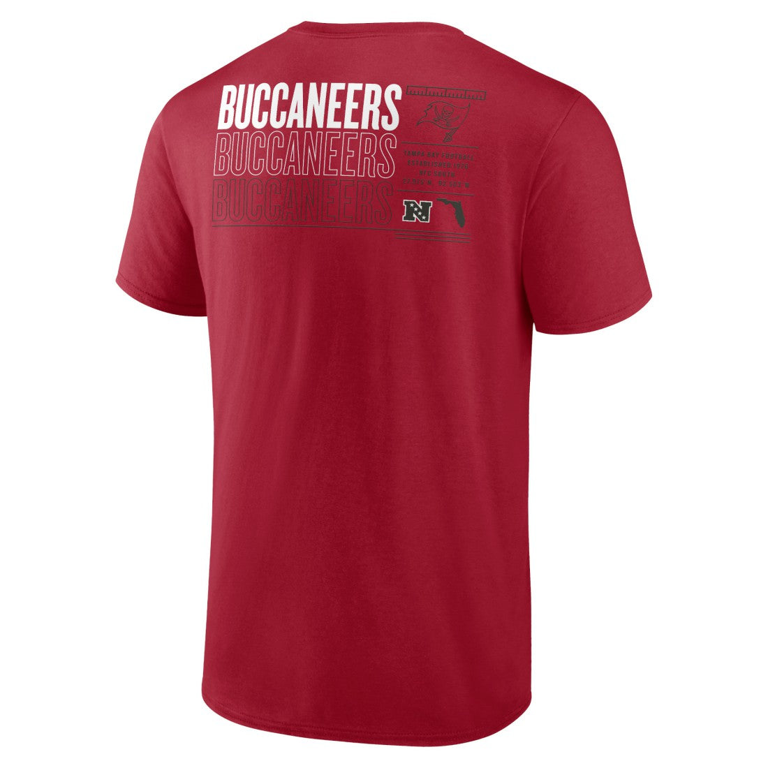 Tampa Bay Buccaneers Repeat Stats T-Shirt Red
