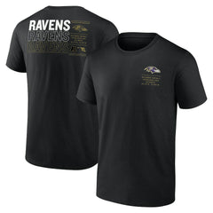 Baltimore Ravens Repeat Stats T-Shirt Black