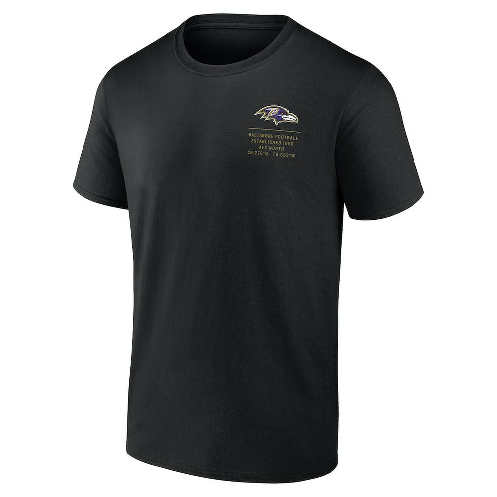 Baltimore Ravens Repeat Stats T-Shirt Black