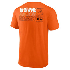 Cleveland Browns Repeat Stats T-Shirt Orange