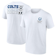 Indianapolis Colts Repeat Stats T-Shirt White