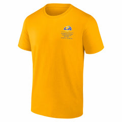 Los Angeles Rams Repeat Stats T-Shirt Gold