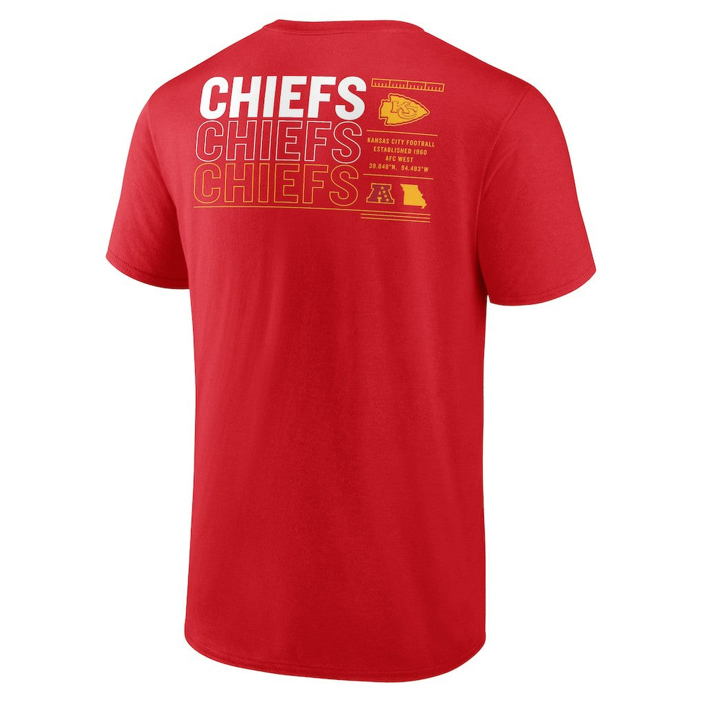 Kansas City Chiefs Repeat Stats T-Shirt Red