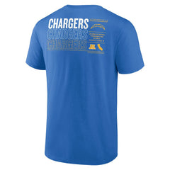 Los Angeles Chargers Repeat Stats T-Shirt Powder Blue