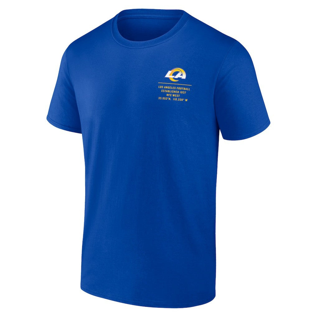 Los Angeles Rams Repeat Stats T-Shirt Royal