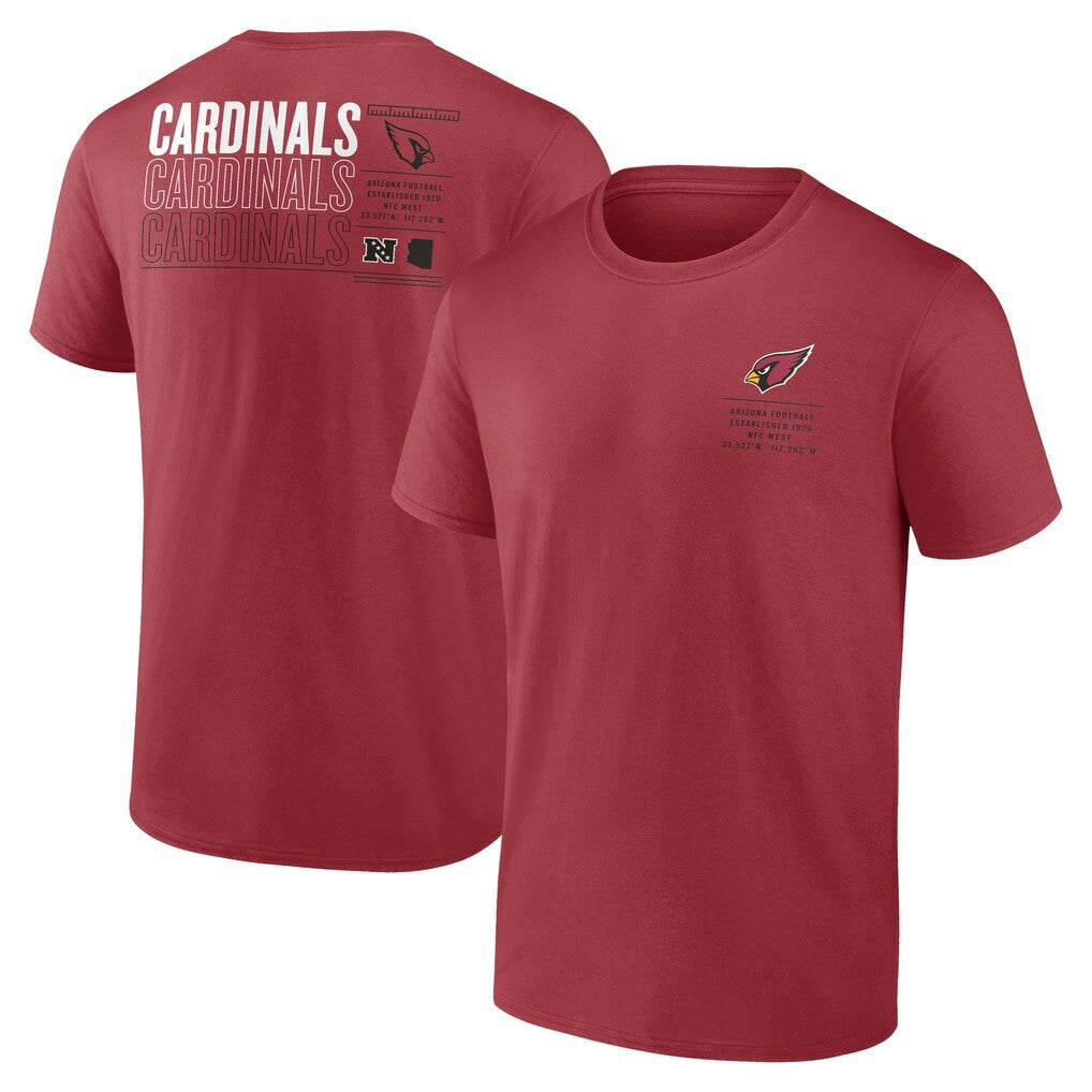 Arizona Cardinals Repeat Stats T-Shirt Cardinal